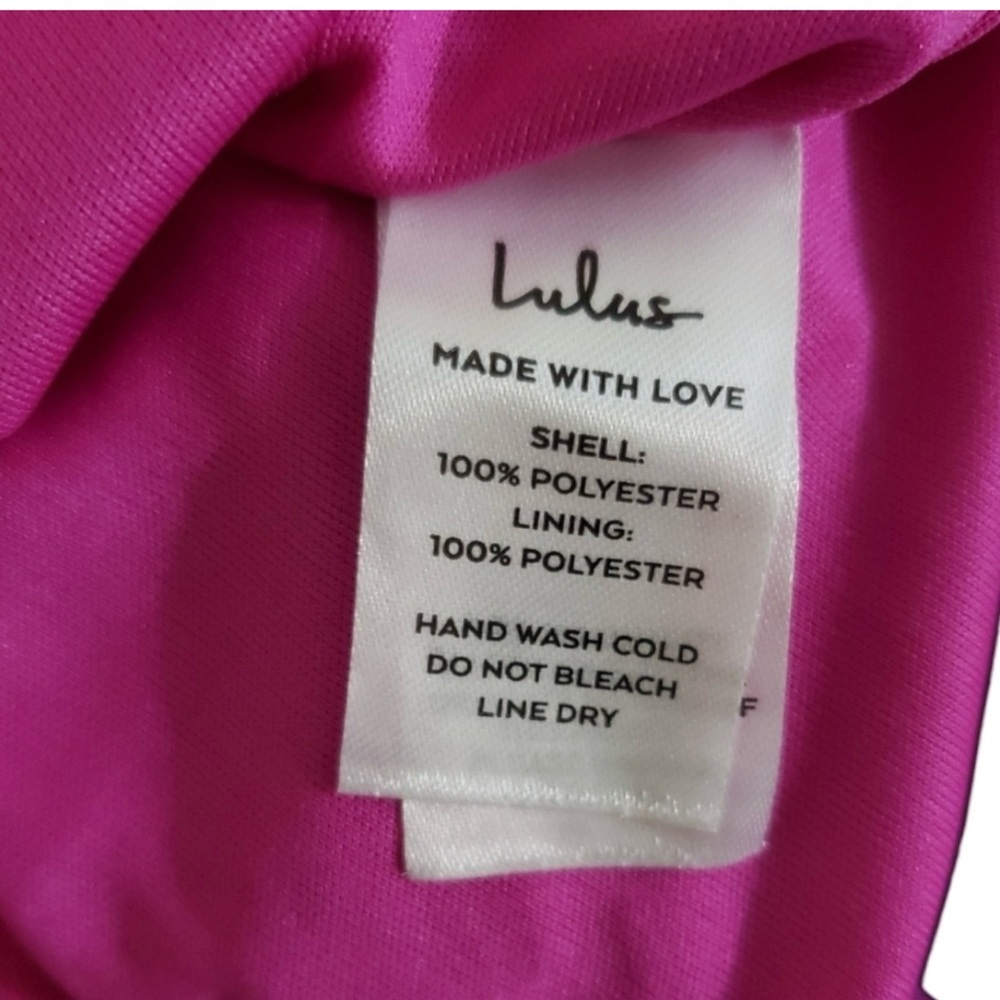 NWT Lulu's Delightful Ways Magenta Sequins Dress Size S - Homecoming-Formal-Prom - Picture 8 of 9